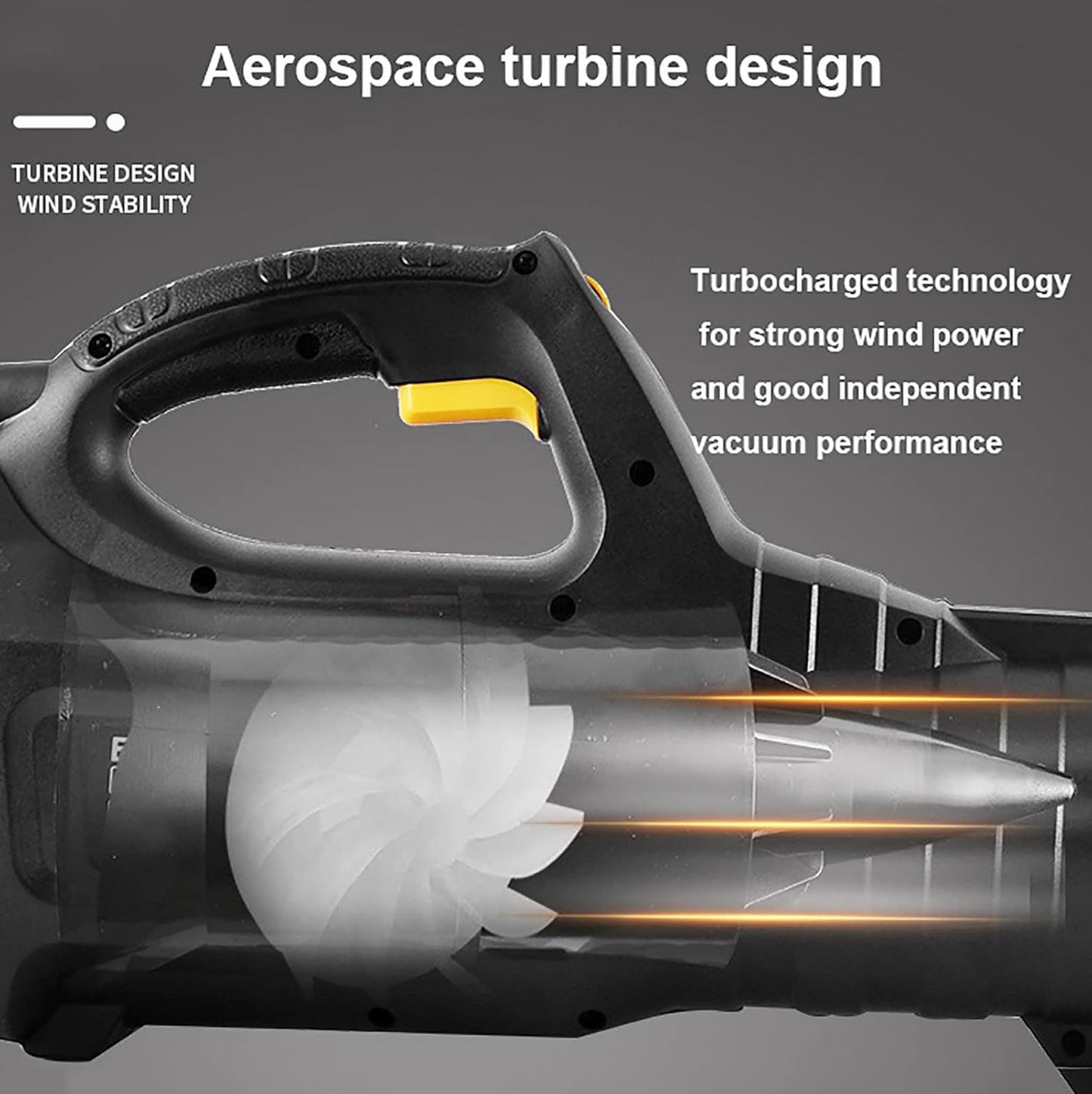 500W Electric Leaf Blower and Garden Vacuum, 218 km/h Wind Speed, 790 m³/h Air Volume, 6-Speed Control, 3M Cable