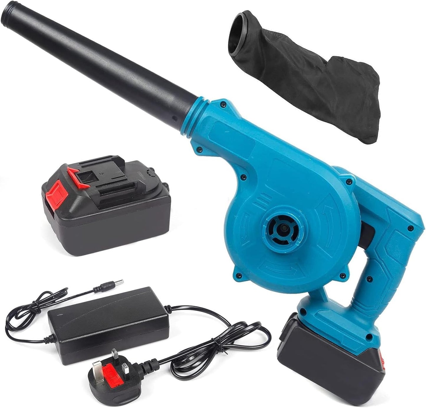 Cordless 2-in-1 Leaf Blower & Vacuum with Battery & Charger, Electric Handheld Blower