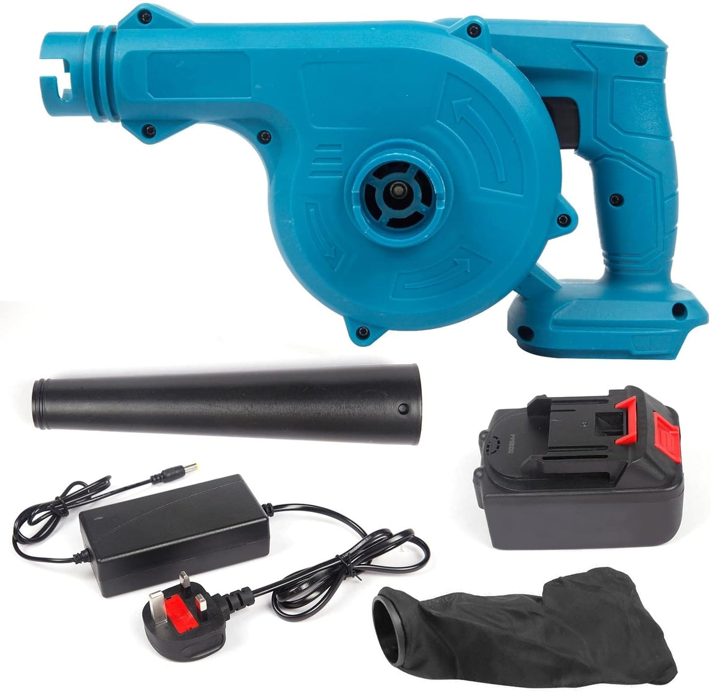 Cordless 2-in-1 Leaf Blower & Vacuum with Battery & Charger, Electric Handheld Blower
